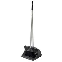 Fixtures Basic Lobby Dustpan Brush with Self Closing Lid