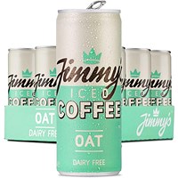Jimmys Iced Coffee Oat Cans, 250ml, Pack of 12 Jimmys Iced Coffee Oat Cans, 250ml, Pack of 12