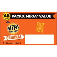 Jacob's Mini Cheddars Original Multipack Baked Snacks 6x23g (8 Pack)