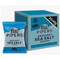 Pipers Gluten-Free Angelsey Sea Salt Crisps Multi-Pack 24 x 40g