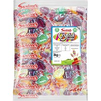 Swizzels Crystal Fruits 3kg Bulk Bag Boiled Fruit Sweets