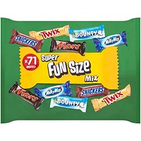 Mars - Super Fun Size Chocolate Mix - 71 Chocolate Bars - 1.425kg