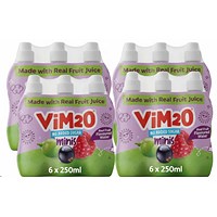 Vimto Kids Vim2o Flavoured Water Drink No Added Sugar 4 x 6 Packs 24 x 250ml