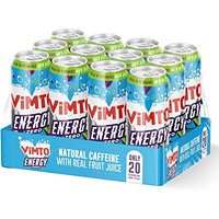 Vimto Original Energy Drink No Added Sugar Sparkling Juice 12 x 500ml