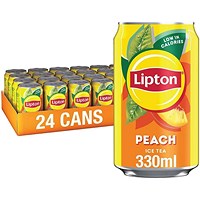 Lipton Ice Tea, Peach, 24 x 330ml Can