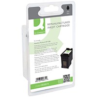 Q-Connect Remanufactured Inkjet Cartridge Black For HP C8765E C8765E-COMP