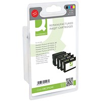 Q-Connect HP 932XL Black & HP 933XL Colour Ink Cartridges (4 Cartridges) C2P42AE