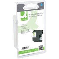 Q-Connect Brother LC123 Remanufactured Inkjet Cartridge Cyan RM-QC-6614-00