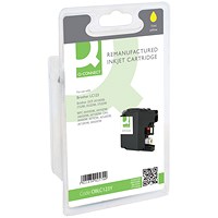 Q-Connect Brother LC123 Remanufactured Inkjet Cartridge Yellow RM-QC-6616-00