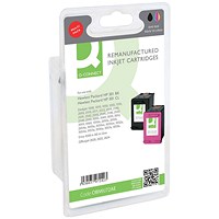 Q-Connect HP 301 Remanufactured Black & Colour Inkjet Cartridges (Pack of 2) N9J72AE Q-Connect HP 301 Remanufactured Black & Colour Inkjet Cartridges (Pack of 2) N9J72AE