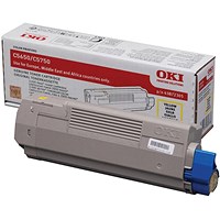 Oki C5650 2K Toner Cartridge Yellow 43872305