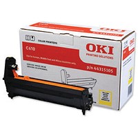 Oki C610 20K Image Drum Yellow 44315105