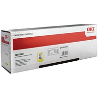 Oki Yellow Toner Cartridge (7,300 Page Capacity) 44643001