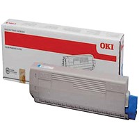 Oki Cyan Toner Cartridge (10,000 Page Capacity) 44844507