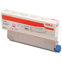 Oki C833 10K Toner Cartridge High Yield Magenta 46443102