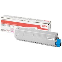 Oki C834 10K Toner Cartridge High Yield Magenta 46861306