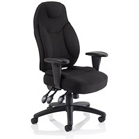 Galaxy Operator Chair, Height Adjustable Arms, Black
