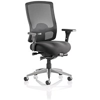 Regent Task Mesh Back Operator Chair, Height Adjustable Arms, Black