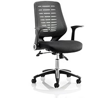Relay Operator Chair, Airmesh Back, With Arms, Black