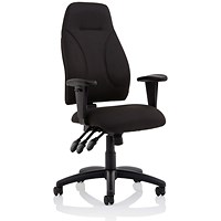 Esme Posture High Back Chair, Height Adjustable Arms, Black Esme Posture High Back Chair, Height Adjustable Arms, Black