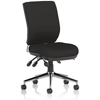 Medium Back Chiro Operator Chair, Black