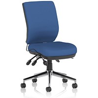 Medium Back Chiro Operator Chair, Blue Medium Back Chiro Operator Chair, Blue