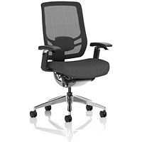 Ergo Click Operator Chair, Fabric Seat, Mesh Back, Black