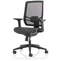 Ergo Twist Mesh Operator Chair, Height Adjustable Arms, Black