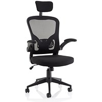 Ace Executive Mesh Chair With Folding Arms
