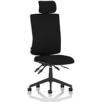 Orlena High Back Task Operator Chair, Headrest, Black
