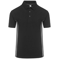ORN Silverswift Polo Shirt, Unisex, Black/Graphite, 4XL