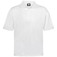 ORN Oriole Wicking Polo Shirt, Unisex, White, 2XL