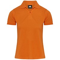 ORN Ladies Eagle Polo Shirt, Orange, 18