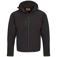 ORN Gannet EarthPro GRS Softshell Jacket, Unisex, Black, Small