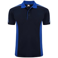 ORN Avocet Polo Shirt, Unisex, Navy Blue/Royal Blue, Small