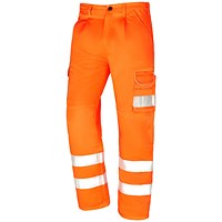 ORN Condor Hi-Vis Cargo Trousers, Unisex, Orange, 30T