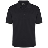 ORN Petrel Cotton Polo Shirt, Unisex, Black, 4XL