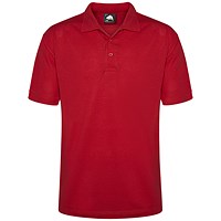 ORN Raven Polo Shirt, Unisex, Red, 3XL