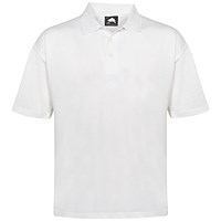 ORN Raven Polo Shirt, Unisex, White, Large