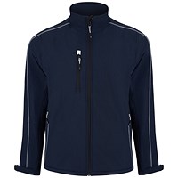 ORN Crane Fur-Lined Softshell Jacket, Navy Blue, Small