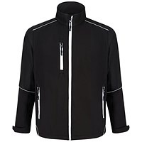 ORN Fireback Softshell Jacket, Unisex, Black, 3XL
