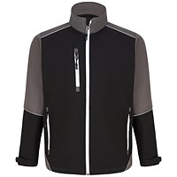ORN Fireback Softshell Jacket, Unisex, Black/Graphite, Medium