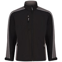ORN Avocet Softshell Jacket, Unisex, Black/Graphite, 4XL