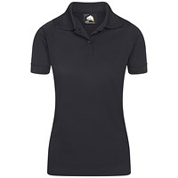 ORN Oriole Ladies Wicking Polo Shirt, Navy Blue, 14
