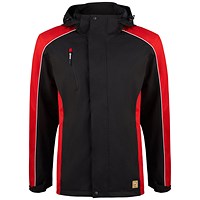ORN Avocet EarthPro GRS Jacket, Unisex, Black/Red, Small