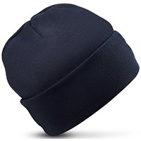ORN Beanie Hat with Lining, Navy