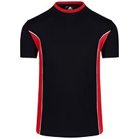 ORN Silverswift Unisex T-Shirt, Black/Red, 3XL