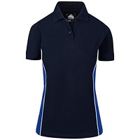 ORN Silverswift Ladies Polo Shirt, Navy Blue/Royal Blue, 18