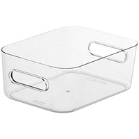 SmartStore Compact Small Storage Box, 1.5 Litres, Clear