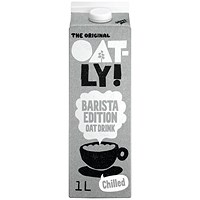 Oatly Barista Edition Oat Drink, 1 Litre, Pack of 6